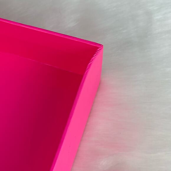 Victoria’s Secret PINK Gift Decor Storage Box Silver Holographic Logo - Picture 10 of 16